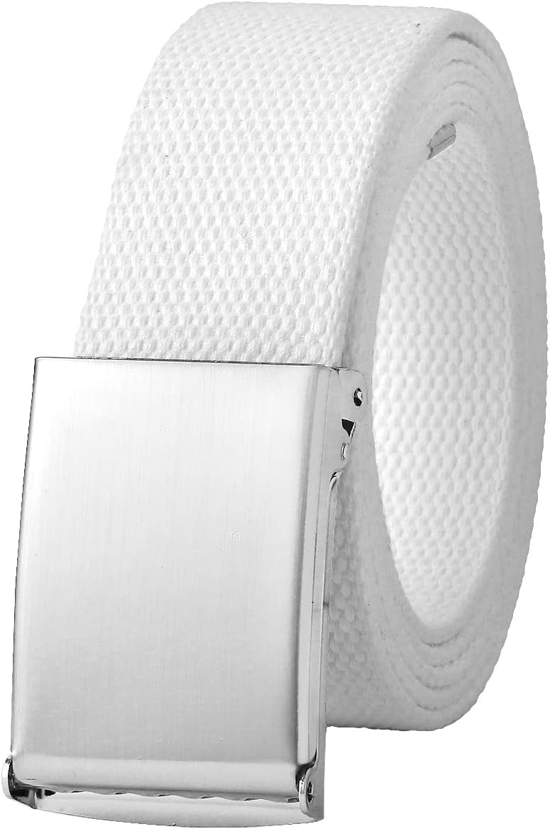 Falari Canvas Web Belt Fully Adjustable Cut to Fit Golf Belt Flip Top Buckle - Image 1